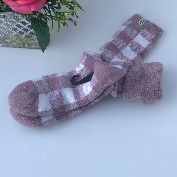 UGG Vanna Check Fleece Lined Sock - Picture 7 of 8
